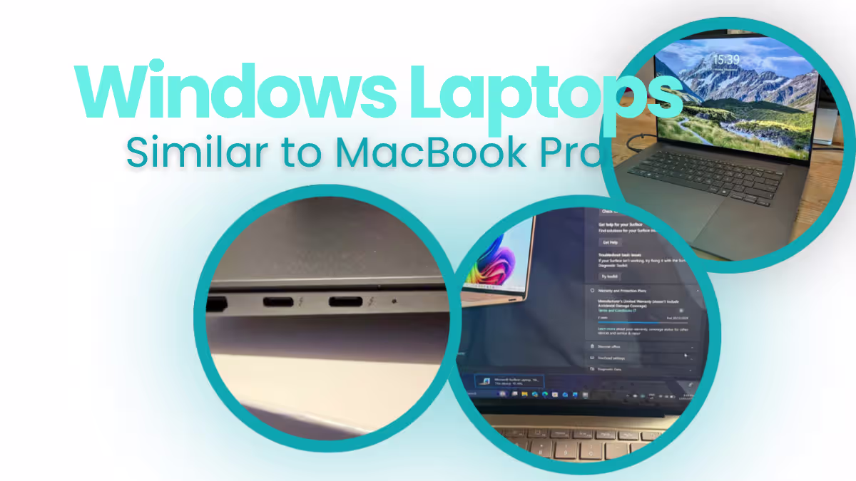 Best Windows Laptops alternatives to macbook Pro